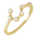 14K Yellow Gold 1/6 CTW Natural Diamond Taurus Constellation Ring