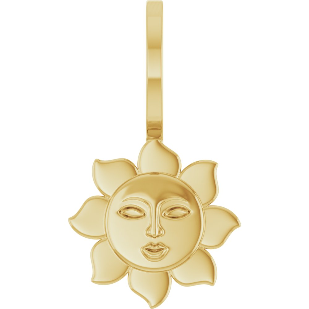 Jubilee 14K Yellow Gold Sun Charmpendant