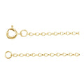 14K Yellow 1.1 mm Rolo 16" Chain