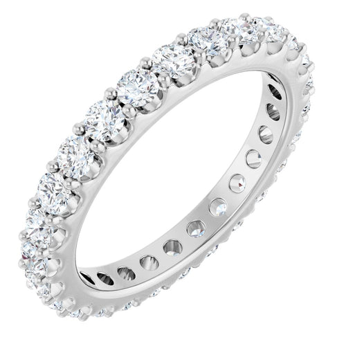 1 1/2 CTW Natural Diamond Eternity Band, Size 7 (Style 126350)