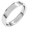 Beveled-Edge Comfort-Fit Flat Band