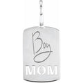 Jubilee 14K White Gold Boy Mom Charmpendant
