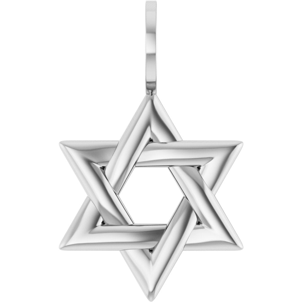 Believer Platinum Star Of David Pendant
