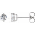 Round 2-Prong Stud Earrings