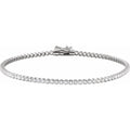 14K White 1 5/8 CTW Lab-Grown Diamond Lightweight Line 7" Bracelet
