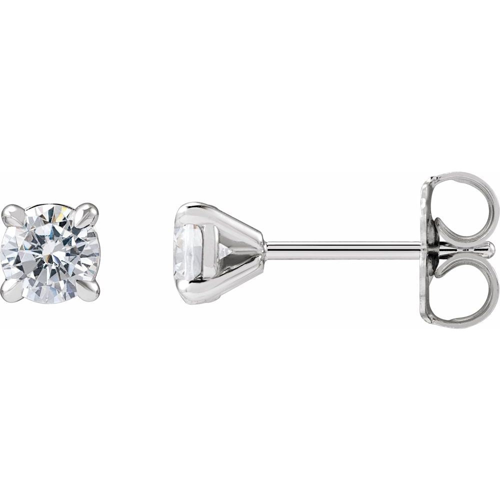 Round Cocktail-Style Stud Earrings