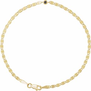 .06 Ct Natural Black Diamond Bezel-Set Solitaire Bracelet (Style BRC891)