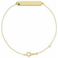 Natural Emerald Geometric Bracelet (Style BRC769)