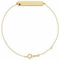 Natural Ruby Geometric Bracelet (Style BRC769)