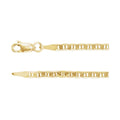 14K Yellow 2.25 mm Curbed Anchor 18" Chain