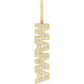 Jubilee 14K Yellow Gold 110 Ctw Natural Diamond Mama Charmpendant