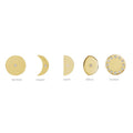 14K Yellow Gold .015 CTW Natural Diamond Moon Phase Ring