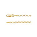 14K Yellow 2.35 mm Curb 18" Chain