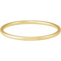 14K Yellow 4 mm Bangle 7 1/2" Bracelet