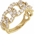 14K Yellow Gold 1 CTW Lab-Grown Diamond Ring