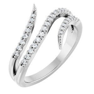 1/5 CTW Natural Diamond Bypass Ring (Style 126653)