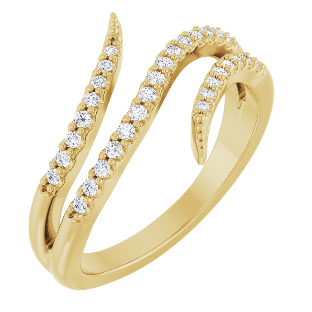 1/5 CTW Natural Diamond Bypass Ring (Style 126653)