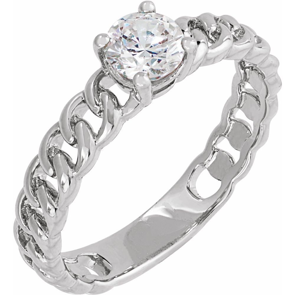 1/2 CT Lab-Grown Diamond Solitaire Ring (Style 689046)