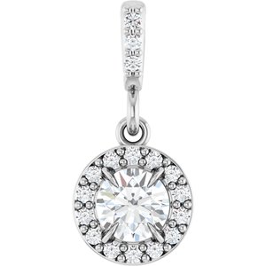 1/3 Ctw Natural Diamond Halo-Style Pendant (Style 86679)