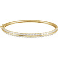 14K Yellow 2 1/6 CTW Lab-Grown Diamond 7" Bangle Bracelet