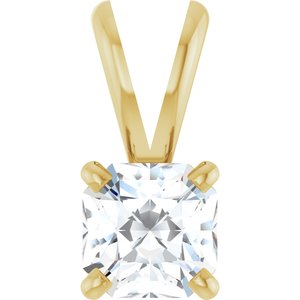 1/2 Ct Natural Diamond 4-Prong Pendant (Style 88653)