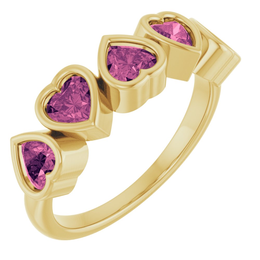 Jubilee 14K Yellow Gold Natural Pink Tourmaline Ring