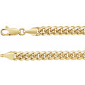 14K Yellow 5 mm Miami Cuban Curb 20" Chain