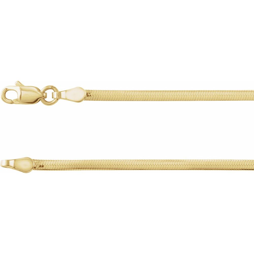 14K Yellow 1.95 mm Snake 18" Chain