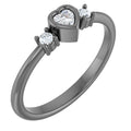 1/6 CTW Natural Diamond Heart Ring (Style 126910)