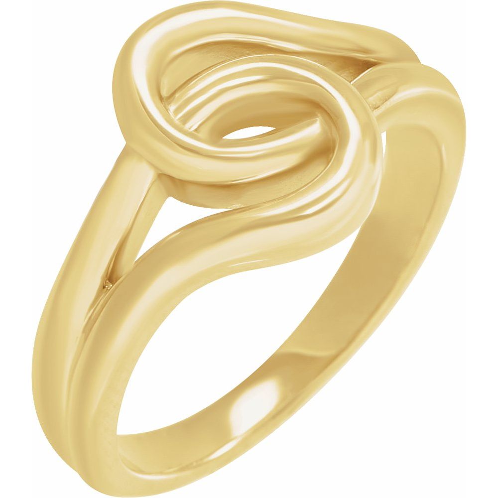 Essentials 14K Yellow Gold Interlocking Ring