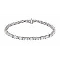 14K White 5 1/2 CTW Lab-Grown Diamond Line 7" Bracelet