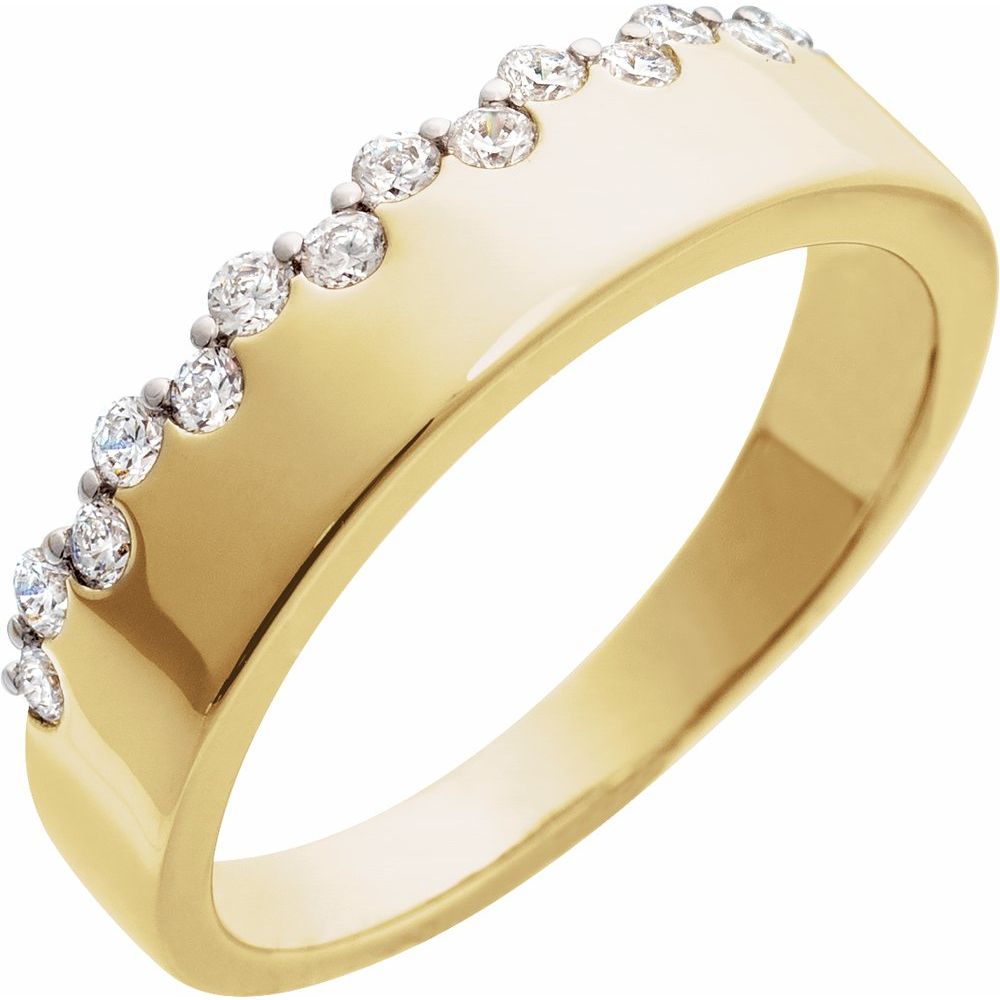 14K Yellow Gold 1/3 CTW Natural Diamond Ring