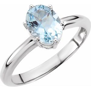 Natural Aquamarine Ring (Style 67676)