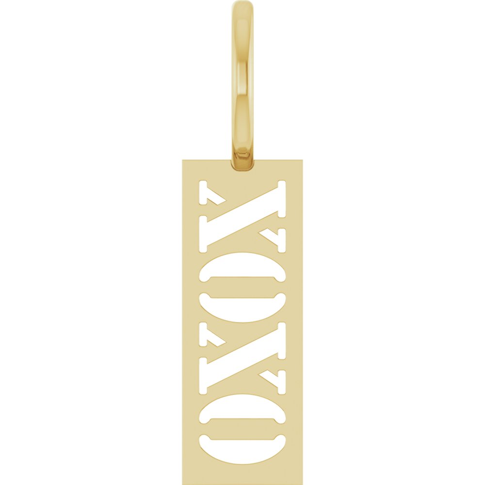 Jubilee 14K Yellow Gold Xoxo Charmpendant