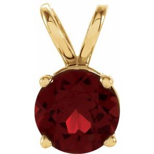Natural Mozambique Garnet Pendant (Style 61121)