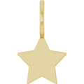 Believer 14K Yellow Gold Engravable Star Charmpendant