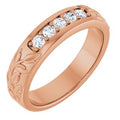 14K Gold Classic Diamond Wedding Band