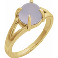 Impress 14K Yellow Gold Natural Chalcedony Cabochon Ring