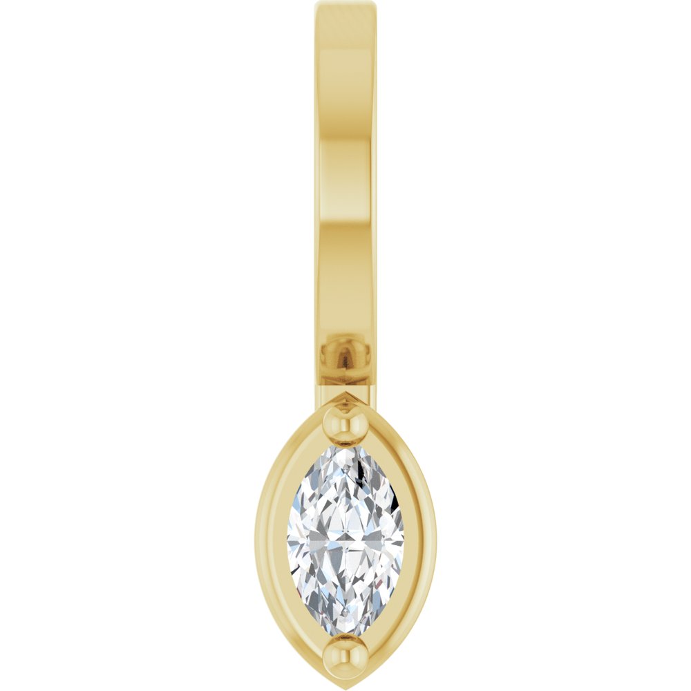 Jubilee 14K Yellow Gold 18 Ct Natural Diamond Pendant