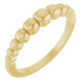 Jubilee 14K Yellow Gold Geometric Domed Ring
