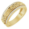 14K Gold 3/8 CTW Diamond Wedding Band