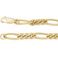 14K Yellow Gold-Filled 5.2 mm Figaro 18" Chain