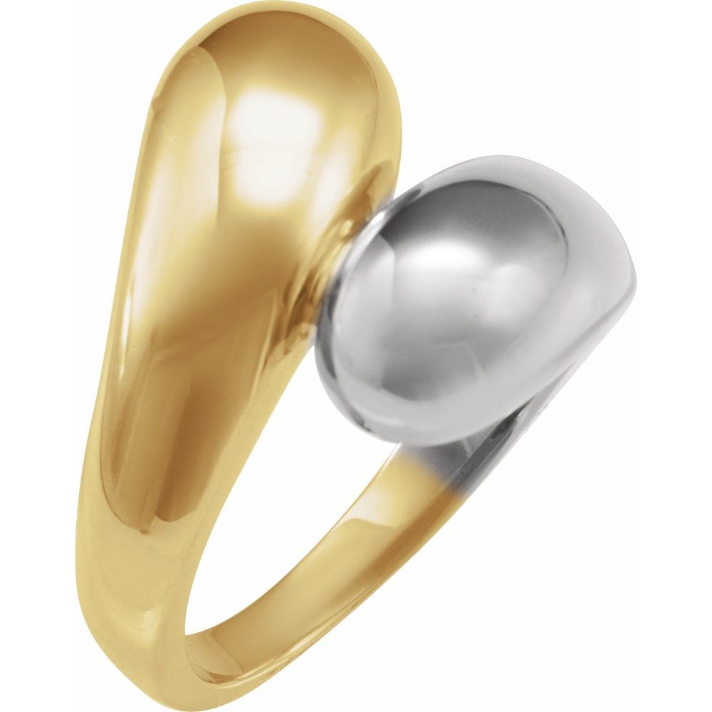 Essentials 14K Yellowwhite Gold Bypass Ring
