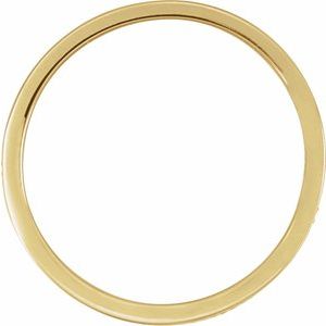 14K Gold Men's 7mm Diamond Wedding Band
