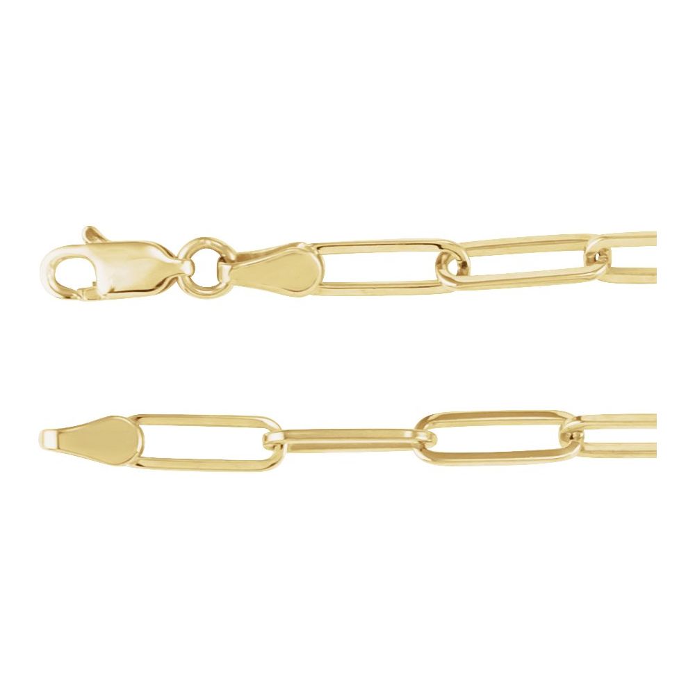 3.85 mm Paperclip-Style Chain