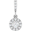 1/6 Ctw Natural Diamond Halo-Style Pendant (Style 86679)