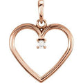 .025 Ct Natural Diamond Heart Pendant (Style 85895)