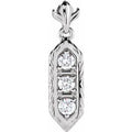 3/8 Ctw Natural Diamond 3-Stone Pendant (Style 85983)