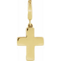 Believer 14K Yellow Gold Cross Charmpendant
