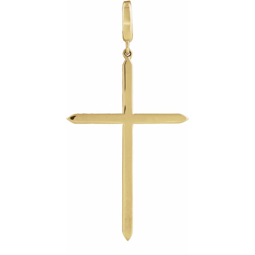 Believer 14K Yellow Gold Cross Charmpendant